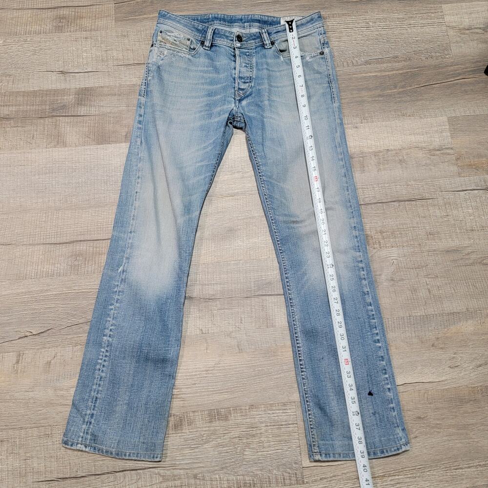 Diesel Light Blue Straight Men's Jeans - Picture 9 of 14